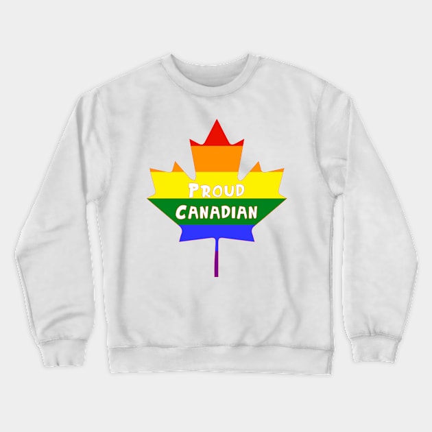 Proud Canadian (Gay/Queer) Crewneck Sweatshirt by EmceeFrodis